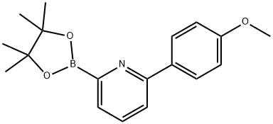 6-(4-Methoxyphenyl)pyridine-2-boronic acid pinacol ester Struktur