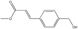 (E)-methyl 3-(4-(hydroxymethyl)phenyl)acrylate Struktur