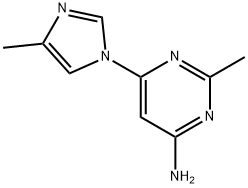 4-amino-2-methyl-6-(1H-4-methylimidazol-1-yl)pyrimidine Struktur