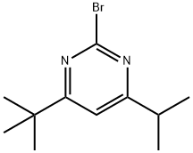 2-bromo-4-(iso-propyl)-6-(tert-butyl)pyrimidine Struktur