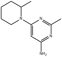 4-amino-2-methyl-6-(2-methylpiperidin-1-yl)pyrimidine Struktur