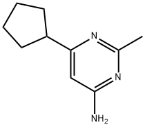 4-amino-6-cyclopentyl-2-methylpyrimidine Struktur