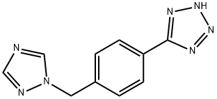 5-(4-((1H-1,2,4-triazol-1-yl)methyl)phenyl)-1H-tetrazole Struktur