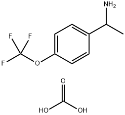 1-(4-(Trifluoromethoxy)phenyl)ethan-1-amine carbonate Struktur