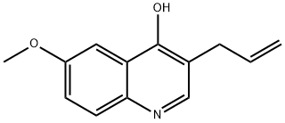 4-Quinolinol, 6-methoxy-3-(2-propen-1-yl)- Struktur