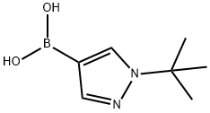 1-tert-butyl-1H-pyrazol-4-ylboronic acid Struktur