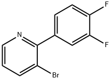 3-Bromo-2-(3,4-difluorophenyl)pyridine Struktur