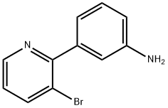 3-Bromo-2-(3-aminophenyl)pyridine Struktur