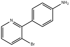 3-Bromo-2-(4-aminophenyl)pyridine Struktur