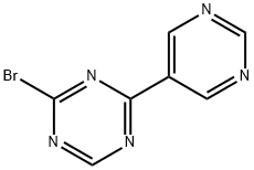 2-Bromo-4-(5-pyrimidyl)-1,3,5-triazine Struktur