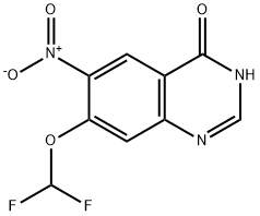 7-(difluoromethoxy)-6-nitroquinazolin-4-ol Struktur