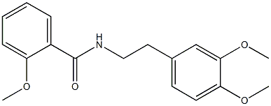 N-[2-(3,4-dimethoxyphenyl)ethyl]-2-methoxybenzamide Struktur