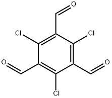 2,4,6-Trichloro-benzene-1,3,5-tricarbaldehyde Struktur