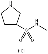 N-methylpyrrolidine-3-sulfonamide hydrochloride Struktur