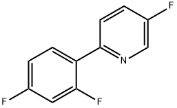 2-(2,4-二氟苯基)-5-氟吡啶 結構式