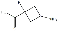 3-amino-1-fluorocyclobutane-1-carboxylic acid Struktur