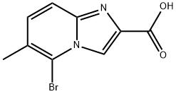 5-bromo-6-methylimidazo[1,2-a]pyridine-2-carboxylic acid Struktur