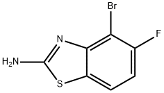 4-bromo-5-fluoro-1,3-benzothiazol-2-amine Struktur