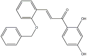 2-Benzyloxy-2',4'-dihydroxychalcone Struktur