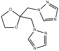 1-({2-[(1H-1,2,4-triazol-1-yl)methyl]-1,3-dioxolan-2-yl}methyl)-1H-1,2,4-triazole Struktur