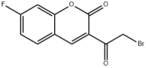 3-(2-BROMOACETYL)-7-FLUOROCHROMEN-2-ONE Struktur