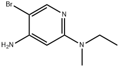 4-Amino-3-bromo-6-methylethylaminopyridine Struktur