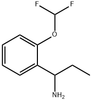 1-[2-(difluoromethoxy)phenyl]propan-1-amine Struktur