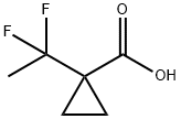 1-(1,1-difluoroethyl)cyclopropane-1-carboxylic acid Struktur