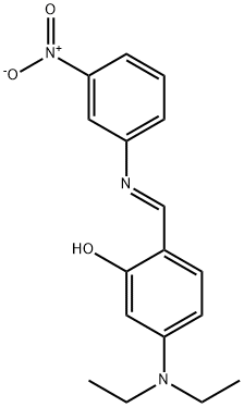 5-(diethylamino)-2-{[(3-nitrophenyl)imino]methyl}phenol Struktur