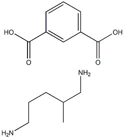 2-methyl-1,5-pentanediamine-1,3-benzenedicarboxylate Struktur