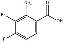 Benzoic acid, 2-amino-3-bromo-4-fluoro- Struktur