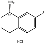 (1S)-7-FLUORO-1,2,3,4-TETRAHYDRONAPHTHYLAMINE HYDROCHLORIDE Struktur