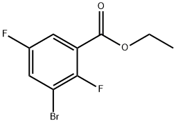 Ethyl3-bromo-2,5-difluorobenzoate Struktur