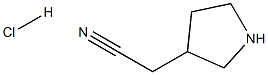 2-(pyrrolidin-3-yl)acetonitrile hydrochloride Struktur