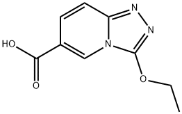 3-ethoxy-[1,2,4]triazolo[4,3-a]pyridine-6-carboxylic acid Struktur