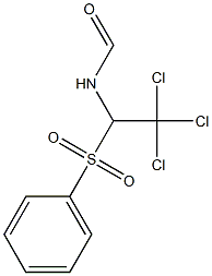 N-[1-(benzenesulfonyl)-2,2,2-trichloroethyl]formamide Struktur