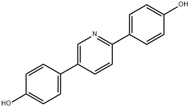 Phenol, 4,4'-(2,5-pyridinediyl)bis- Struktur