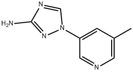 1-(5-methylpyridin-3-yl)-1H-1,2,4-triazol-3-amine Struktur