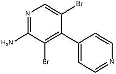 2-Amino-3,5-dibromo-4,4'-bipyridine Struktur