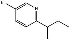 3-Bromo-6-(sec-butyl)pyridine Struktur