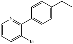 3-Bromo-2-(4-ethylphenyl)pyridine Struktur