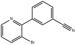 3-Bromo-2-(3-cyanophenyl)pyridine Struktur