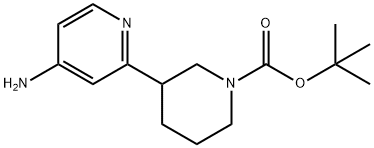 4-Amino-2-(N-Boc-piperidin-3-yl)pyridine Struktur