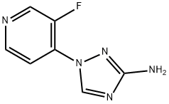 1-(3-fluoropyridin-4-yl)-1H-1,2,4-triazol-3-amine Struktur