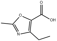 4-ethyl-2-methyloxazole-5-carboxylic acid Struktur