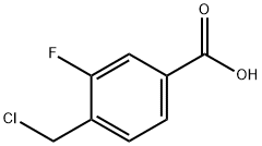 4-(chloromethyl)-3-fluorobenzoic acid Struktur