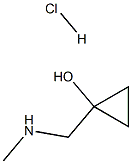 1-[(methylamino)methyl]cyclopropan-1-ol hydrochloride Struktur