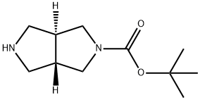 (3As,6as)-tert-butyl hexahydropyrrolo[3,4-c]pyrrole-2(1h)-carboxylate Struktur