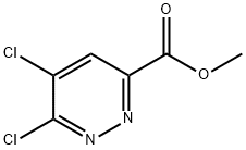 3-Pyridazinecarboxylic acid, 5,6-dichloro-, methyl ester Struktur