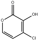 4-chloro-3-hydroxy-2H-pyran-2-one Struktur